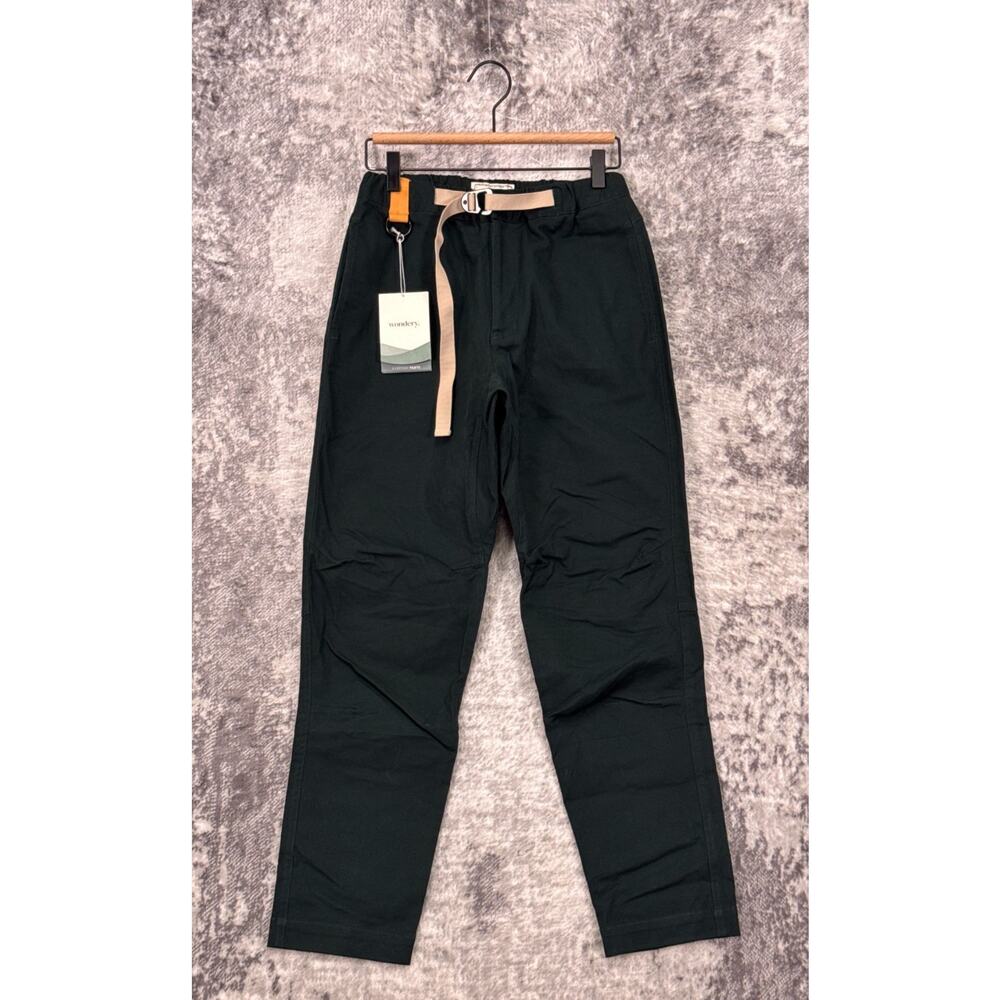 New Wondery Everyday Pants Small Womens Green Mid Rise Straight Leg Tactical